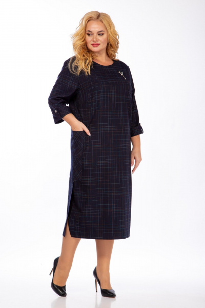 Платье СиБон 0229 синий - фото 2