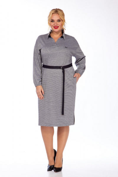 Платье СиБон 0287 серый - фото 1