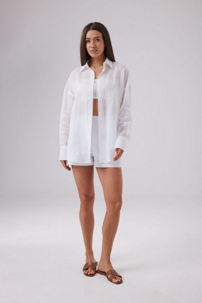 Рубашка T.N.D М135 молочный - фото 1