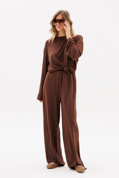 Брюки, джемпер EOLA 2957 шоколад - фото 4