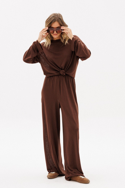 Брюки, джемпер EOLA 2957 шоколад - фото 3