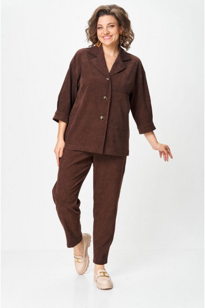 Брюки, жакет VIA-Mod 610 коричневый - фото 7