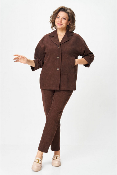 Брюки, жакет VIA-Mod 610 коричневый - фото 6