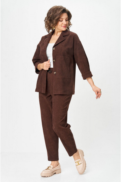 Брюки, жакет VIA-Mod 610 коричневый - фото 3