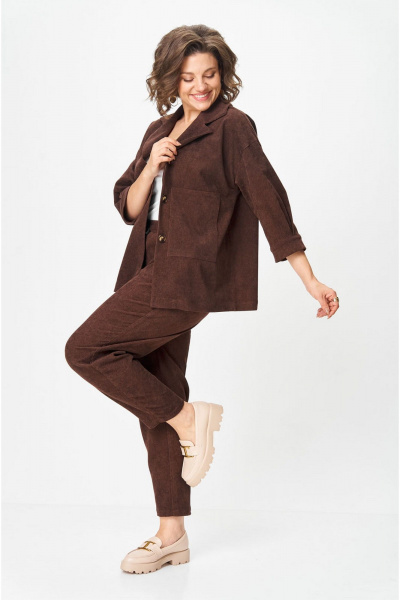 Брюки, жакет VIA-Mod 610 коричневый - фото 2