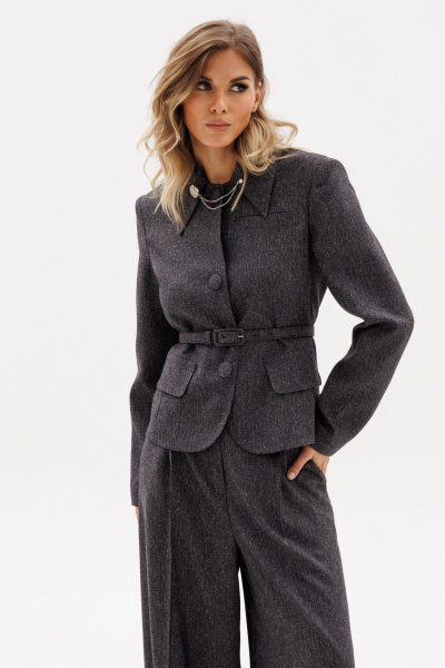 Жакет EOLA 2960.1 темно-серый_меланж - фото 4