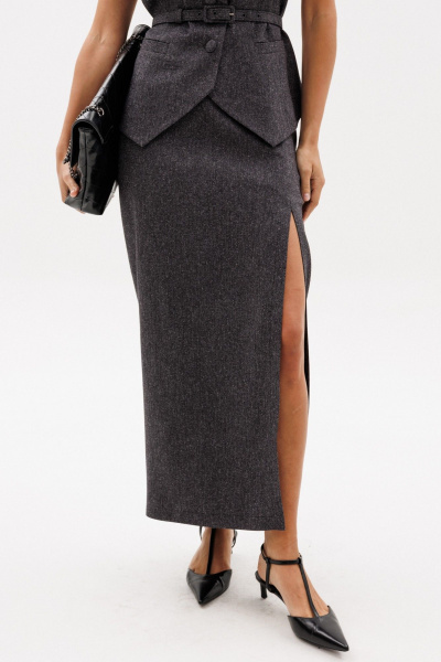 Юбка EOLA 2961.1 темно-серый_меланж - фото 10