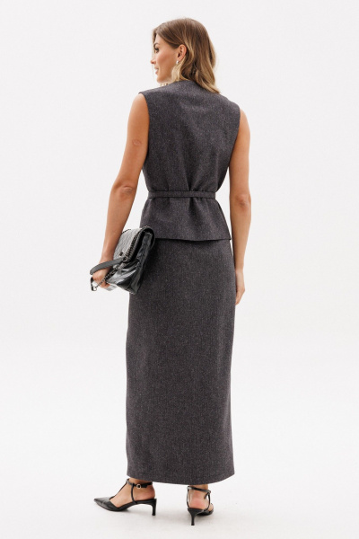 Жилет EOLA 2963 темно-серый_меланж - фото 5