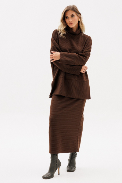 Джемпер EOLA 2971 темный-шоколад - фото 5