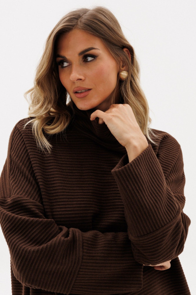 Джемпер EOLA 2971 темный-шоколад - фото 2