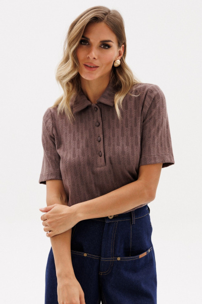 Джемпер EOLA 2975 светлый-шоколад - фото 7