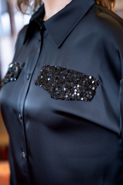 Блуза, брюки VI ORO VR-1235 черный - фото 11