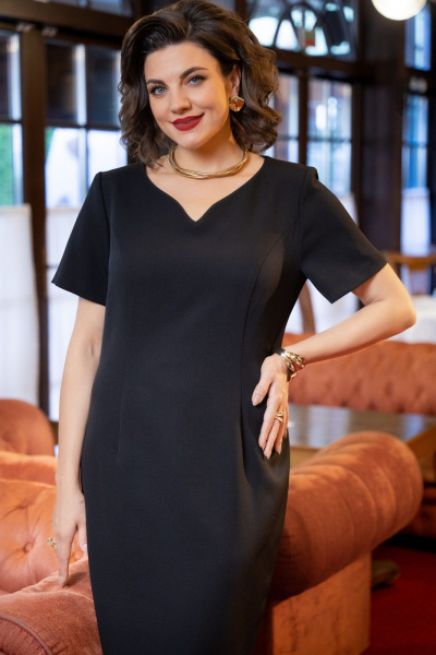 Бомбер, платье VI ORO VR-1234 черный - фото 15