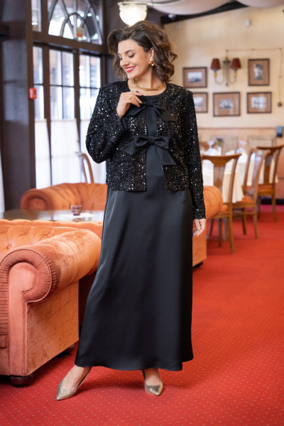 Жакет, платье VI ORO VR-1230 черный - фото 16