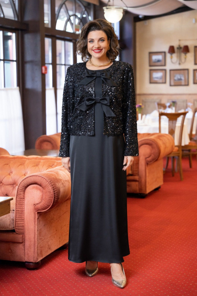 Жакет, платье VI ORO VR-1230 черный - фото 15