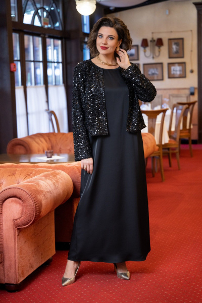 Жакет, платье VI ORO VR-1230 черный - фото 9