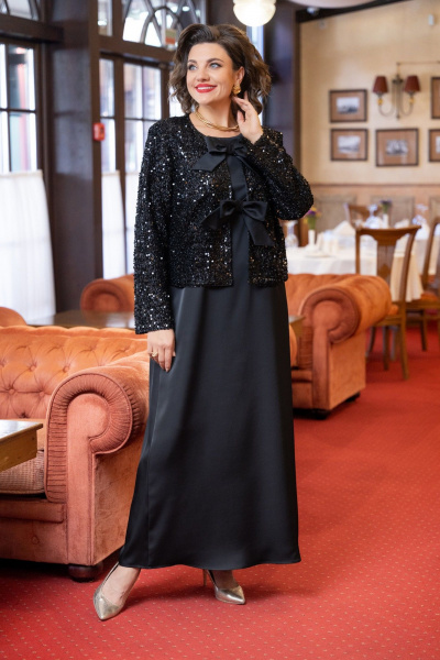 Жакет, платье VI ORO VR-1230 черный - фото 8