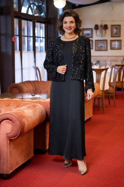 Жакет, платье VI ORO VR-1230 черный - фото 7