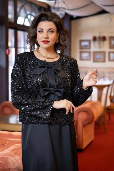 Жакет, платье VI ORO VR-1230 черный - фото 5