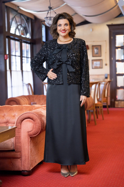 Жакет, платье VI ORO VR-1230 черный - фото 2