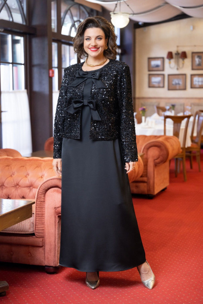 Жакет, платье VI ORO VR-1230 черный - фото 1