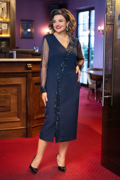 Платье VI ORO VR-1229 синий - фото 9