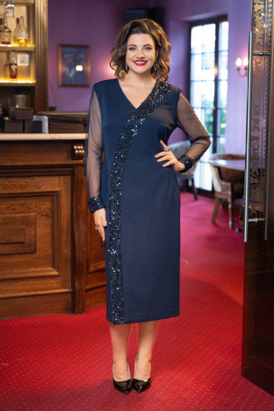 Платье VI ORO VR-1229 синий - фото 8