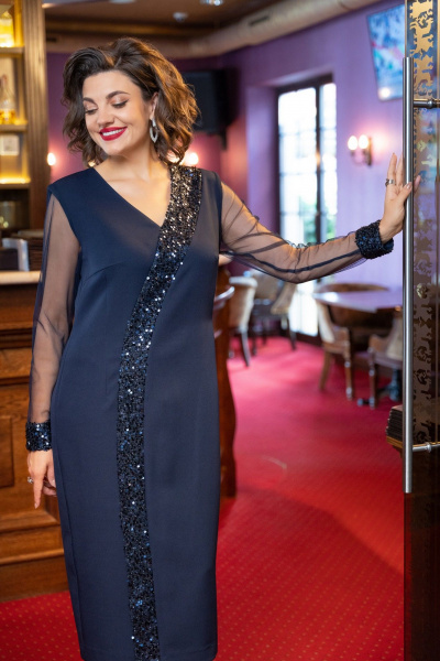 Платье VI ORO VR-1229 синий - фото 5