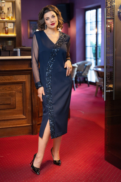 Платье VI ORO VR-1229 синий - фото 4