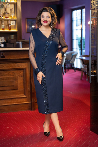 Платье VI ORO VR-1229 синий - фото 3