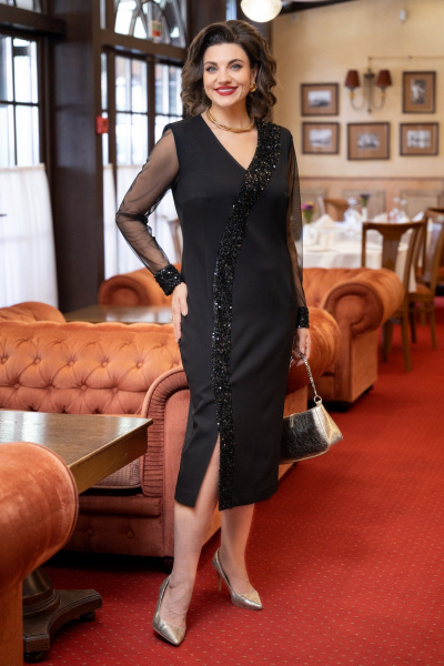 Платье VI ORO VR-1229 черный - фото 2