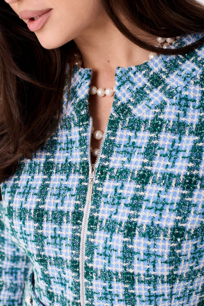 Жакет, юбка Mislana 11006 морская_волна - фото 11