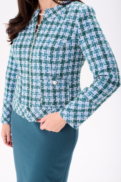 Жакет, юбка Mislana 11006 морская_волна - фото 10