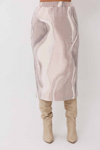 Жакет, юбка Mislana 1265 капучино - фото 11