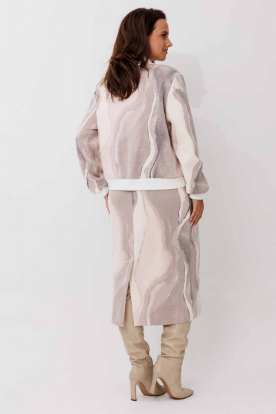 Жакет, юбка Mislana 1265 капучино - фото 6