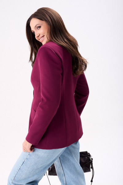 Жакет Mislana 804 бордо - фото 12