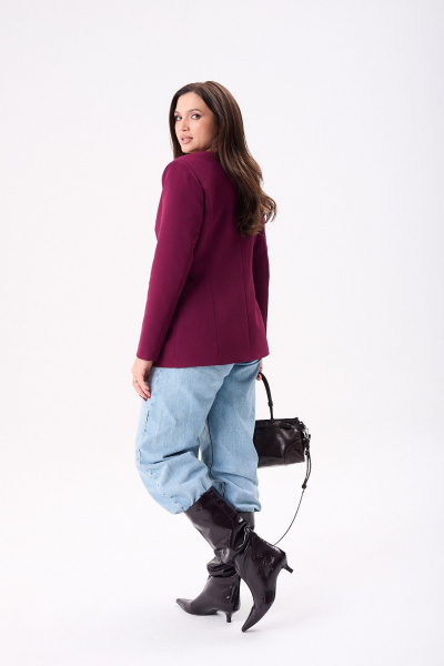 Жакет Mislana 804 бордо - фото 11