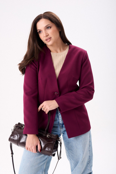 Жакет Mislana 804 бордо - фото 2