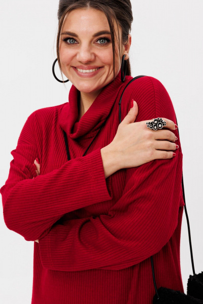 Платье Anelli 1740 красный_бархат - фото 10