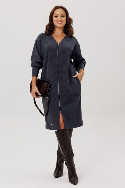 Платье INVITE 4105 графит - фото 7