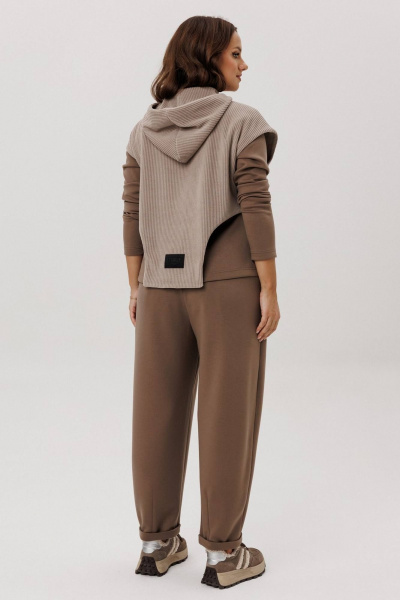 Брюки, джемпер, жилет INVITE 6126 капучино - фото 7