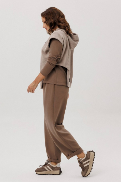 Брюки, джемпер, жилет INVITE 6126 капучино - фото 6