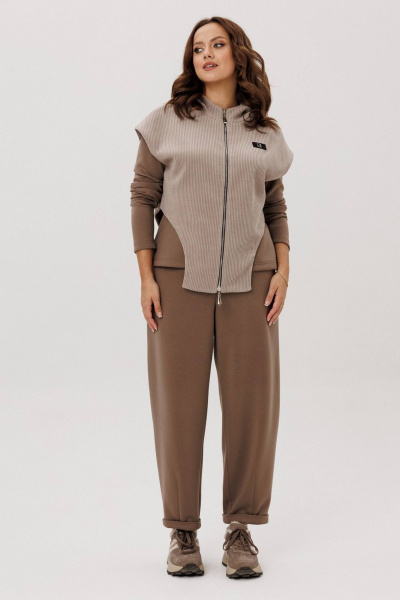 Брюки, джемпер, жилет INVITE 6126 капучино - фото 1