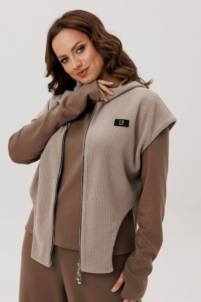 Брюки, джемпер, жилет INVITE 6126 капучино - фото 5