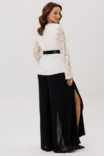 Блуза, брюки INVITE 6122 белый/черный - фото 10