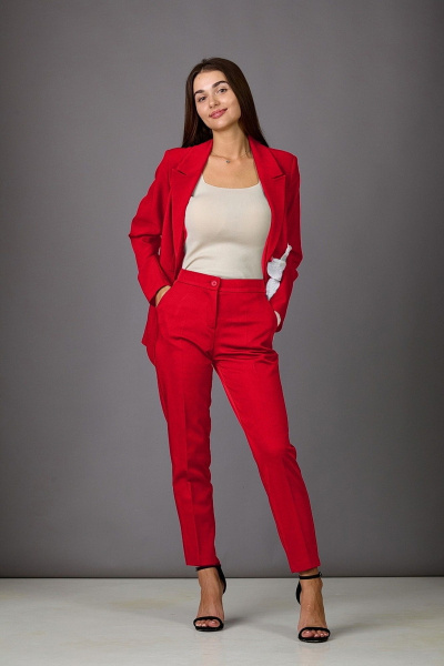 Брюки Rosheli 1161/1 красный - фото 1