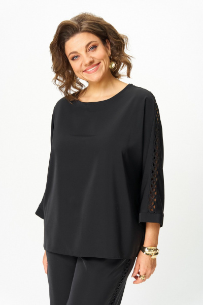 Блуза, брюки Rumoda 2124_дл черный - фото 3