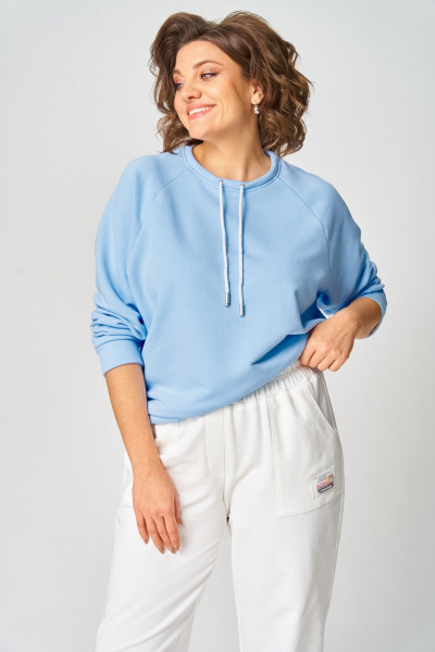 Джемпер Rumoda 2270 голубой - фото 8