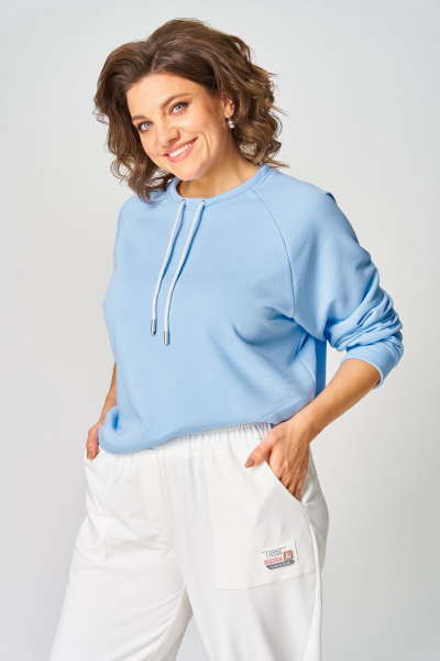 Джемпер Rumoda 2270 голубой - фото 7