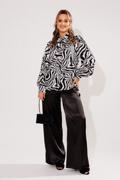 Блуза Anelli 1736 зебра_уайт - фото 8